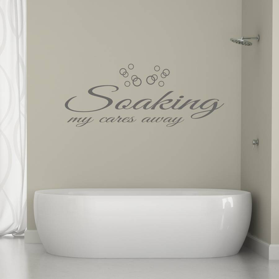 Bathroom Sayings Wall Art
 bathroom wall art quote by mirrorin