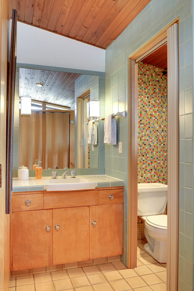 Bathroom Shower Floor Tile
 Design a confetti tile bathroom wall using Clayhaus