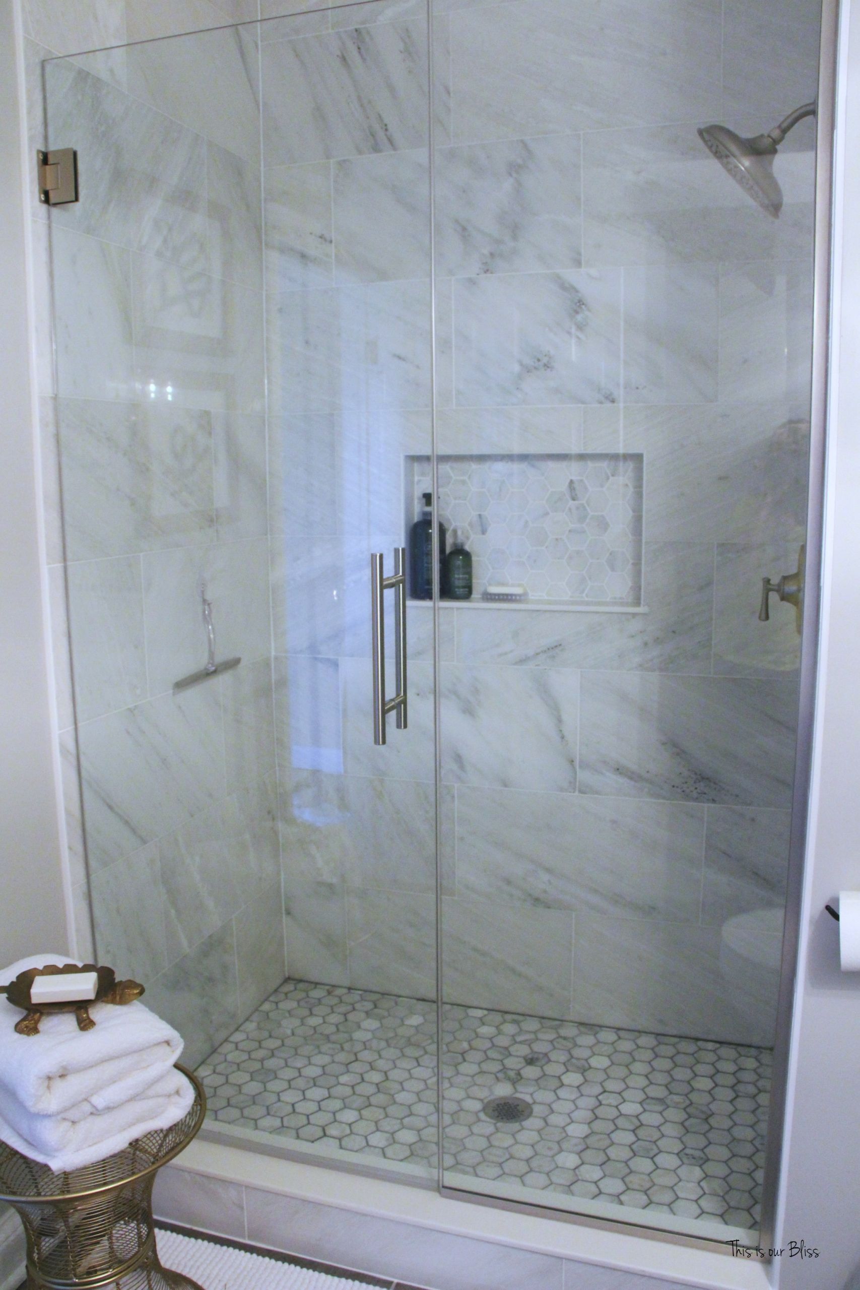 Bathroom Shower Floor Tile
 How to create a neutral glam bathroom