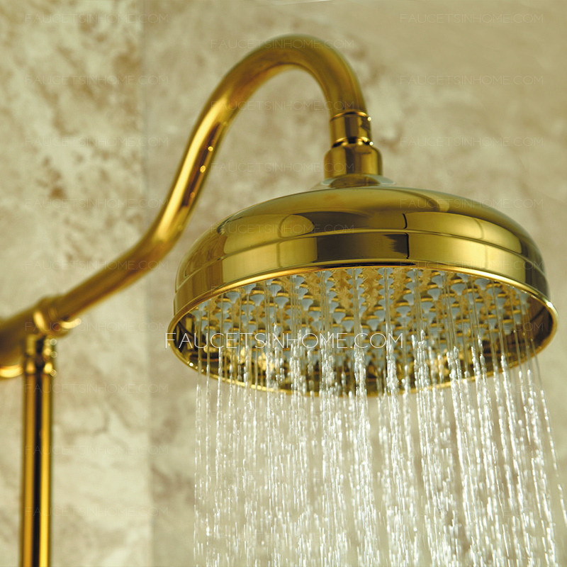 Bathroom Shower Heads And Faucets
 Luxury Polished Brass Outside Bathroom Shower Head And Faucets