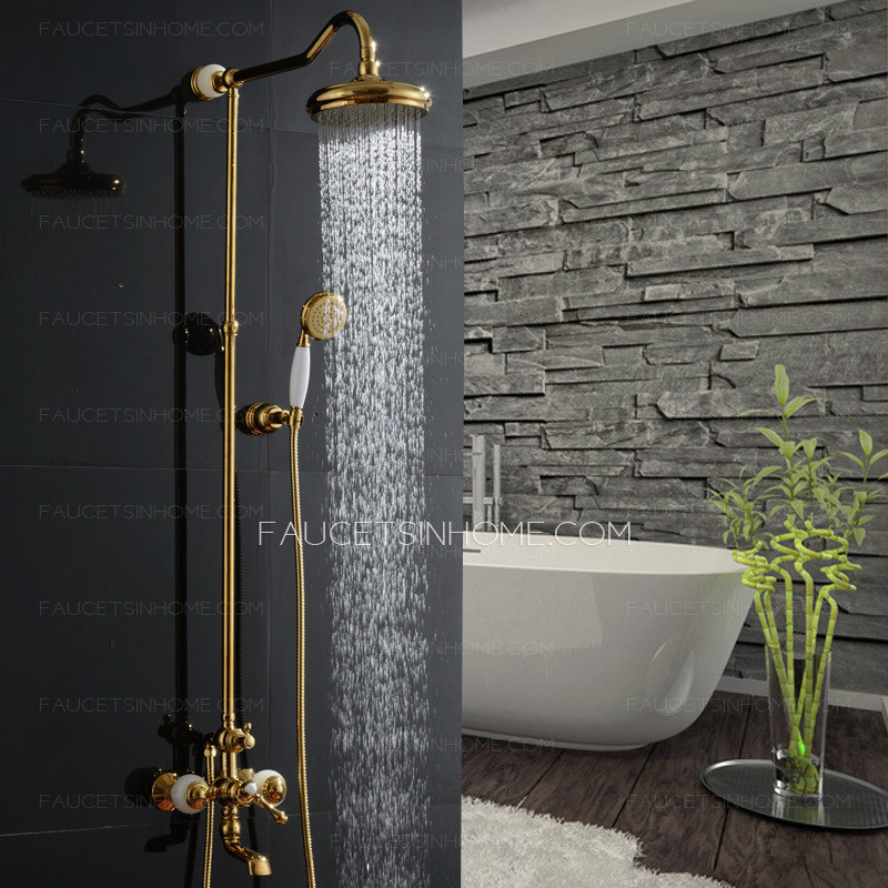Bathroom Shower Heads And Faucets
 Luxury Brass Jade Outdoor Bathroom Shower Heads And Faucets