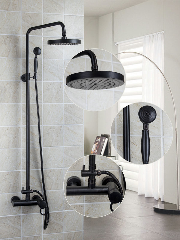 Bathroom Shower Heads And Faucets
 OUBONI Bathroom Rain Shower Faucets Oil Rubbed Bronze Tub
