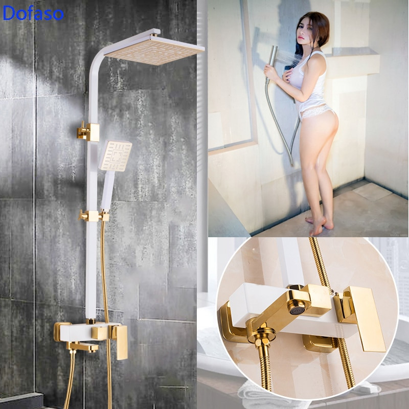 Bathroom Shower Heads And Faucets
 Dofaso luxury copper Oil Rubbed white and black Bath