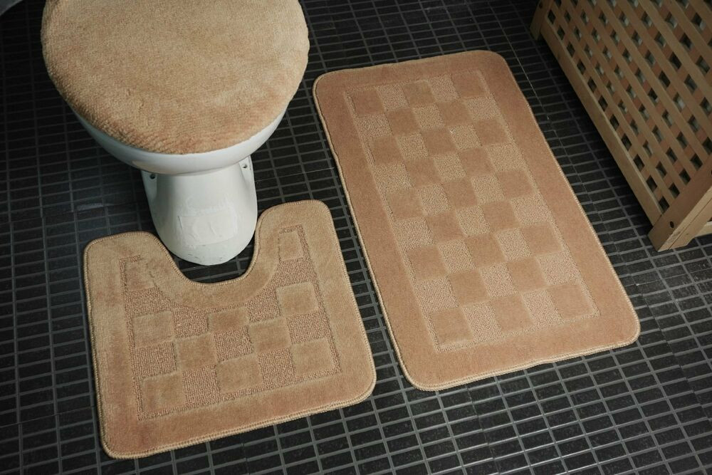 Bathroom Shower Mats
 Bathroom Decor Floor Rugs Shower Mats Set Carpet 3 Piece