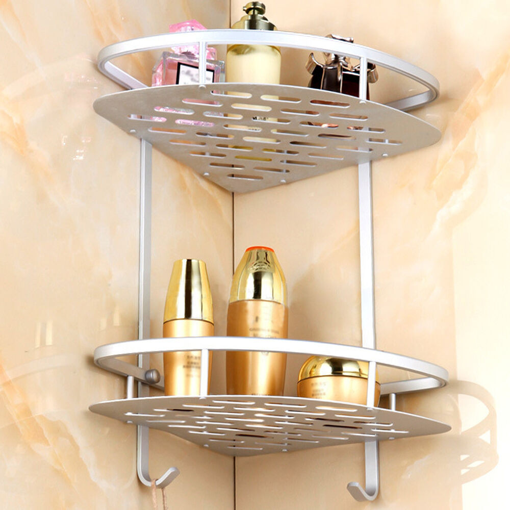 Bathroom Shower Shelves
 Corner Shower Caddy 2 Shelf Storage Bathroom Organizer