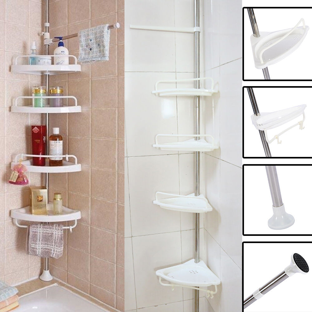 Bathroom Shower Shelves
 2 4Layer Triangular Shower Shelf Bathroom Corner bath Rack