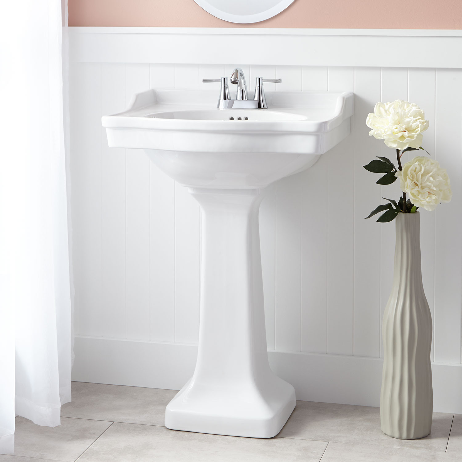 Bathroom Sink And Toilet
 Cierra Porcelain Pedestal Sink Bathroom