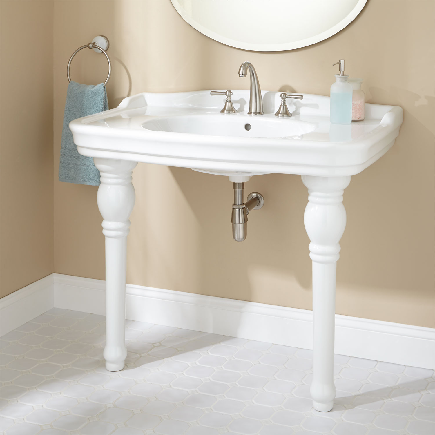 Bathroom Sink And Toilet
 40" Palais Console Sink Bathroom