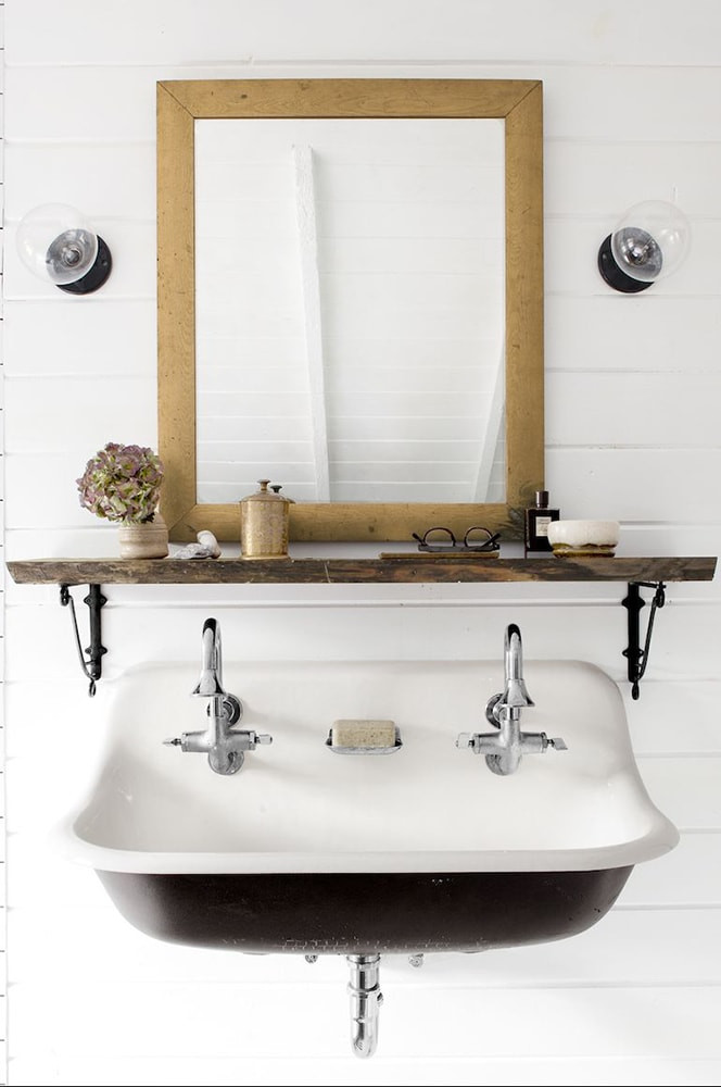 Bathroom Sink Shelf
 24 Small Bathroom Shelf Ideas Rhythm of the Home