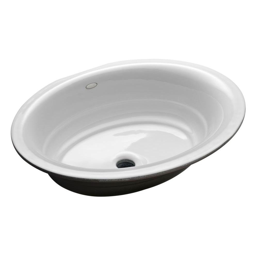 Bathroom Sinks Home Depot
 KOHLER Garamond Undermount Cast Iron Bathroom Sink in