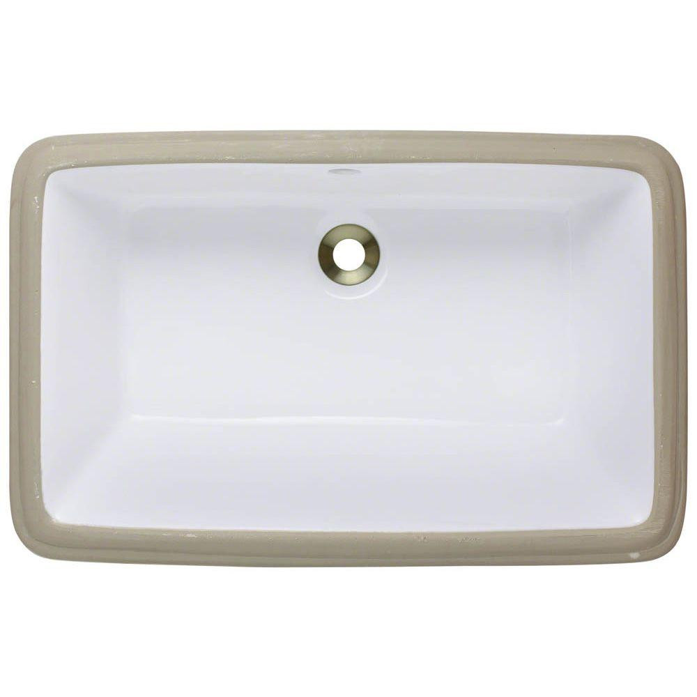 Bathroom Sinks Home Depot
 Polaris Sinks Undermount Porcelain Bathroom Sink in White