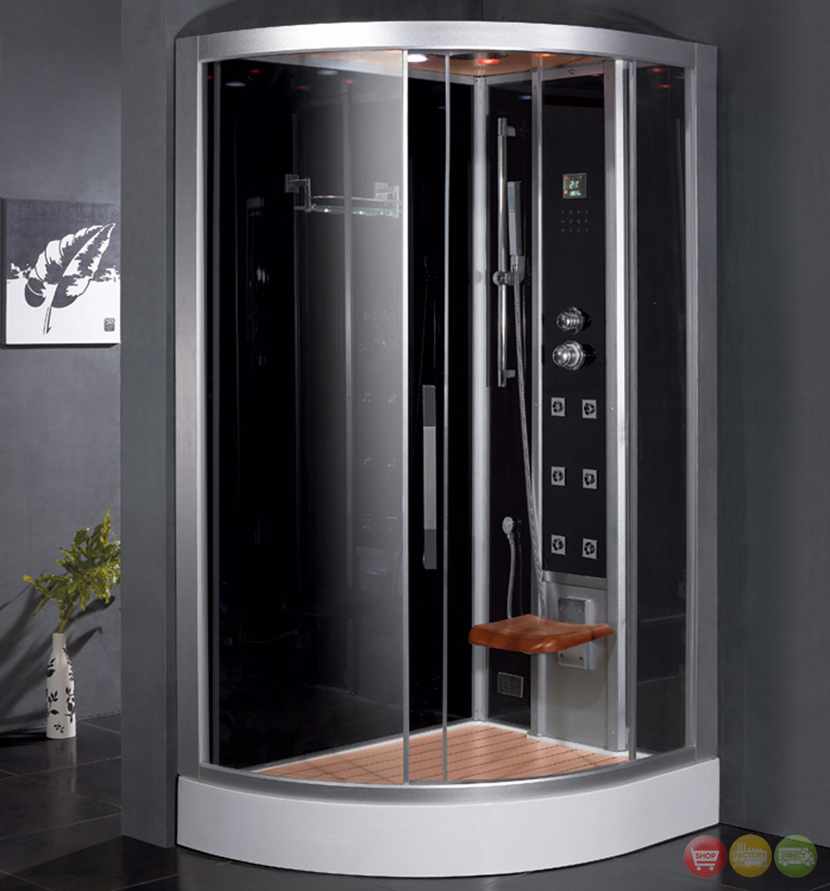 Bathroom Steam Shower
 Ariel Contemporary Steam Shower DZ967F8R