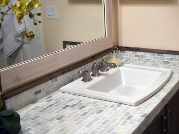 Bathroom Tile Countertops
 30 of mosaic tile countertop bathroom