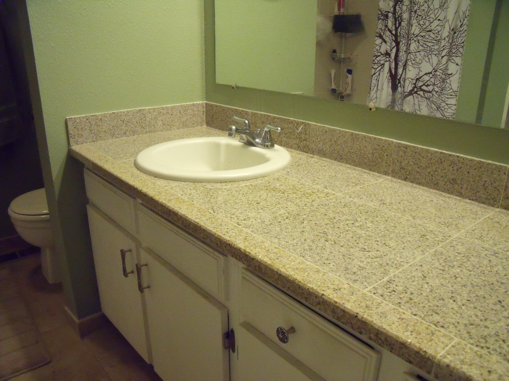 Bathroom Tile Countertops
 How to Replace a Bathroom Countertop with Granite Tile