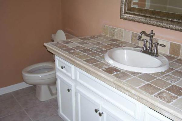 Bathroom Tile Countertops
 Tile Bathroom Countertops Liberty Home Solutions LLC