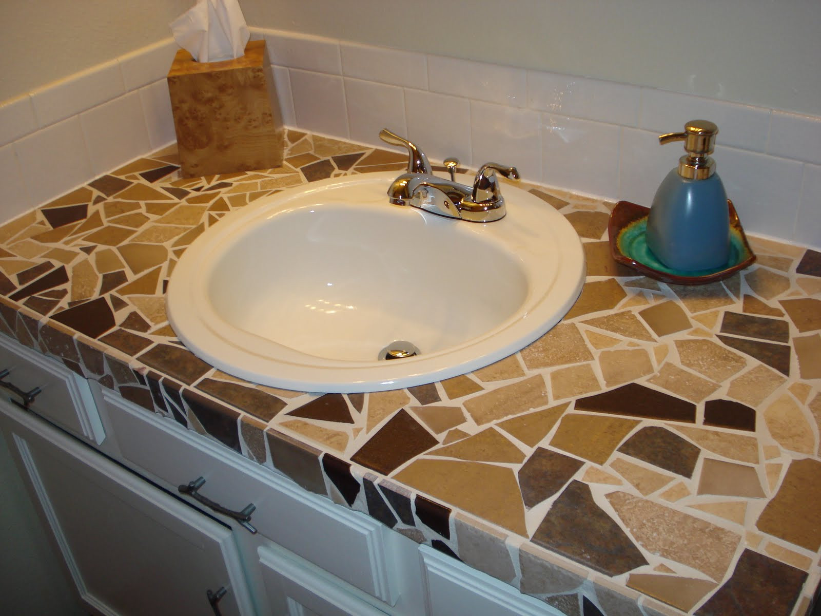 Bathroom Tile Countertops
 Enlightenment DIY Countertop Options under $500
