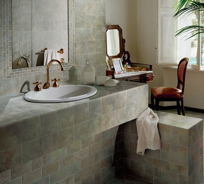 Bathroom Tile Countertops
 Tile Counter Ideas for Kitchens and Baths