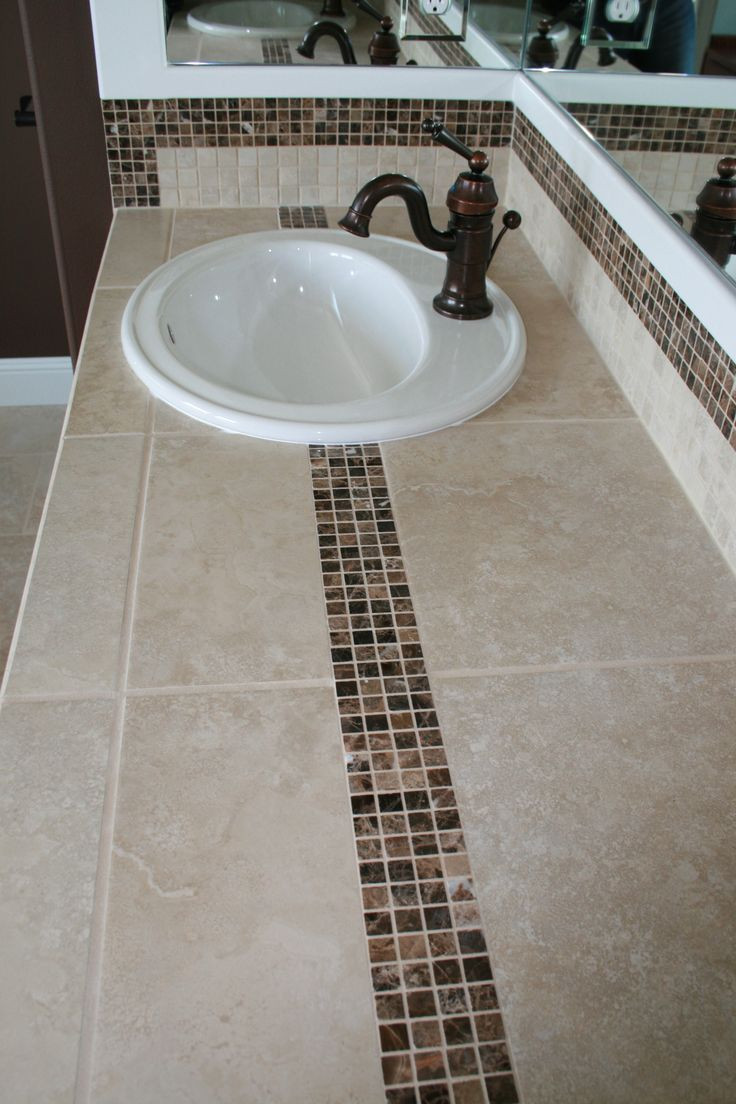 Bathroom Tile Countertops
 23 Best images about BATH Countertop Ideas on Pinterest