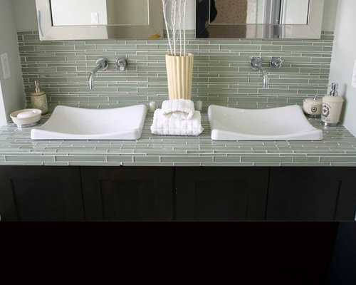 Bathroom Tile Countertops
 Glass Tile Counter Home Design Ideas Remodel