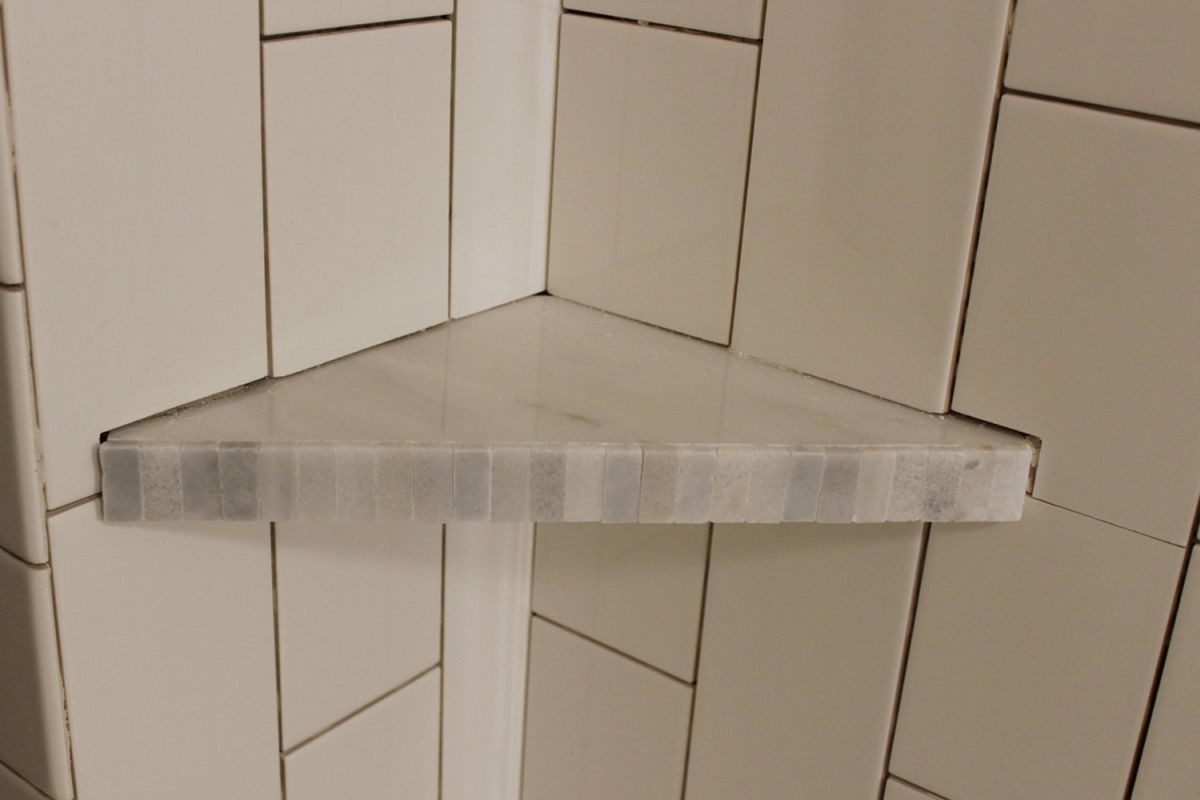 Bathroom Tile Shelves
 How to Install a Tile Shower Corner Shelf