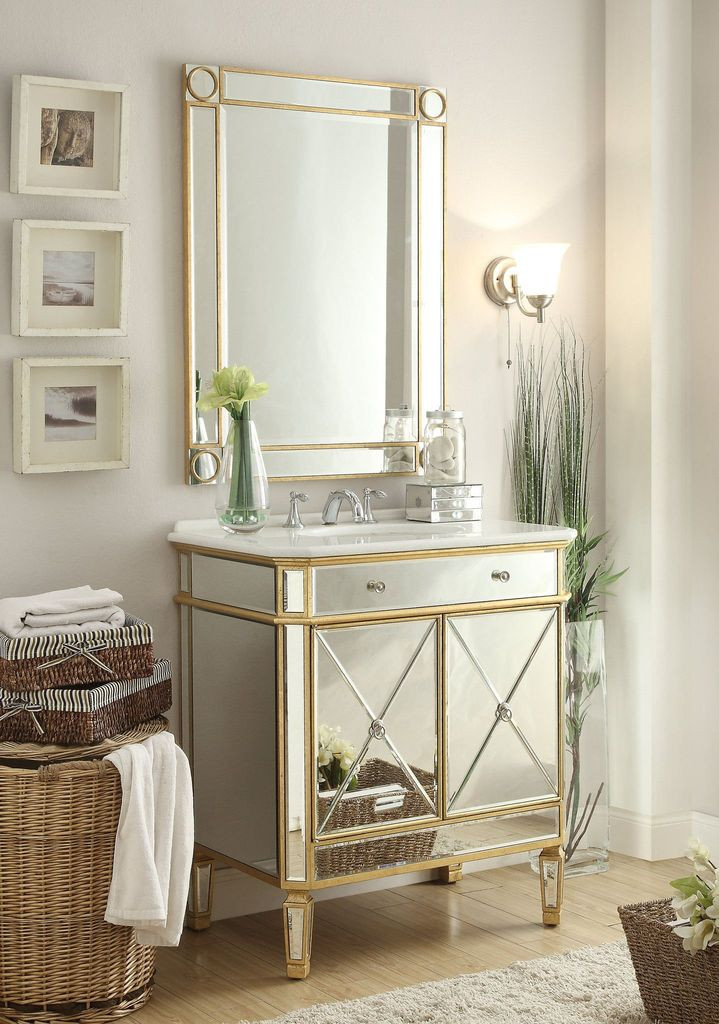 Bathroom Vanity And Mirror
 32" Mirror Reflection Austell Bathroom Sink Vanity