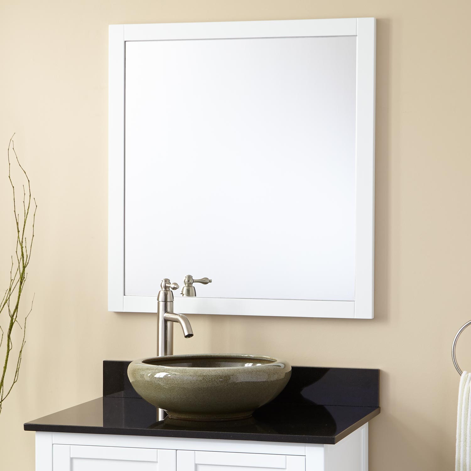 Bathroom Vanity And Mirror
 Everett Vanity Mirror White Bathroom Mirrors Bathroom