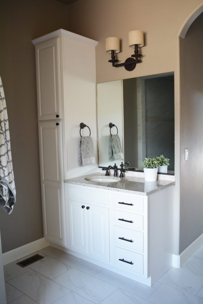 Bathroom Vanity With Linen Cabinet
 Best 25 Bathroom vanities ideas on Pinterest