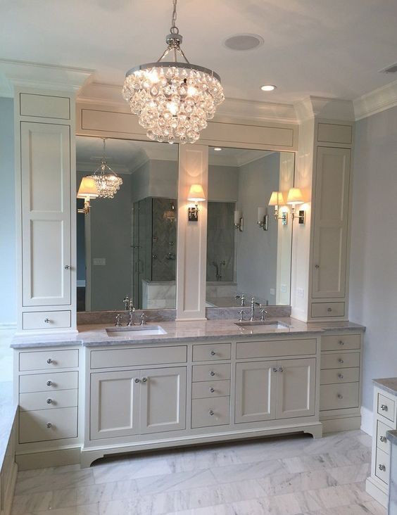 Bathroom Vanity With Linen Cabinet
 25 Amazing Double Bathroom Vanities You Need To Try