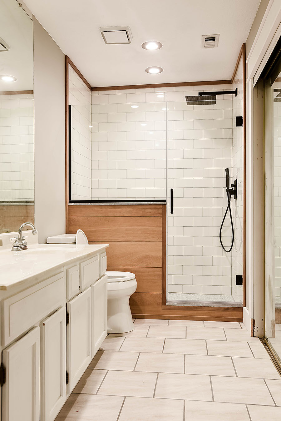 Bathroom Walk In Shower
 Master Bathroom Renovation Converting a Bathtub into a