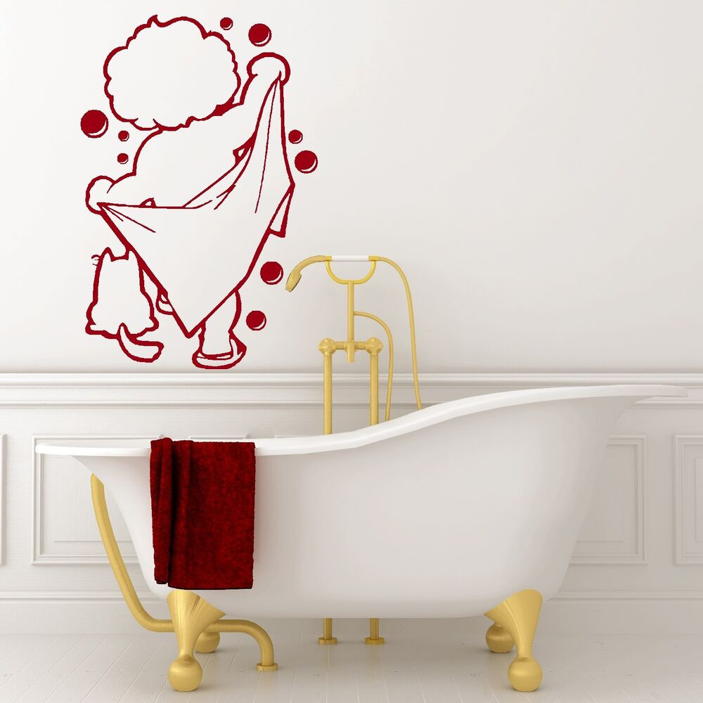 Bathroom Wall Decals
 BATH TIME vinyl wall art bathroom shower sticker decal