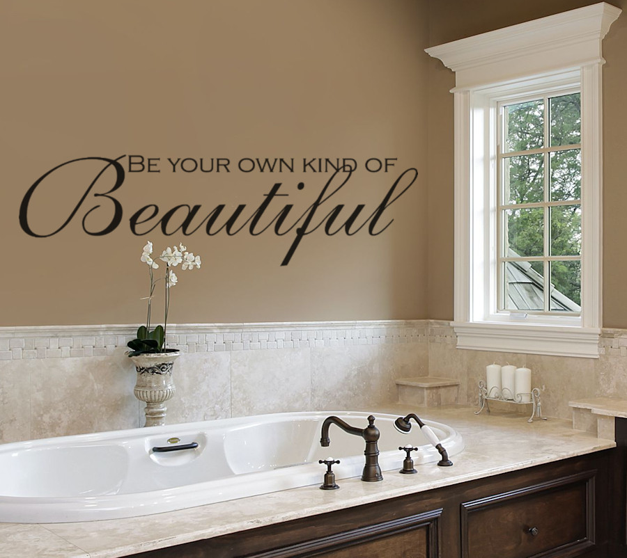 Bathroom Wall Decals
 Bathroom Wall Decals Be Your Own Kind of Beautiful
