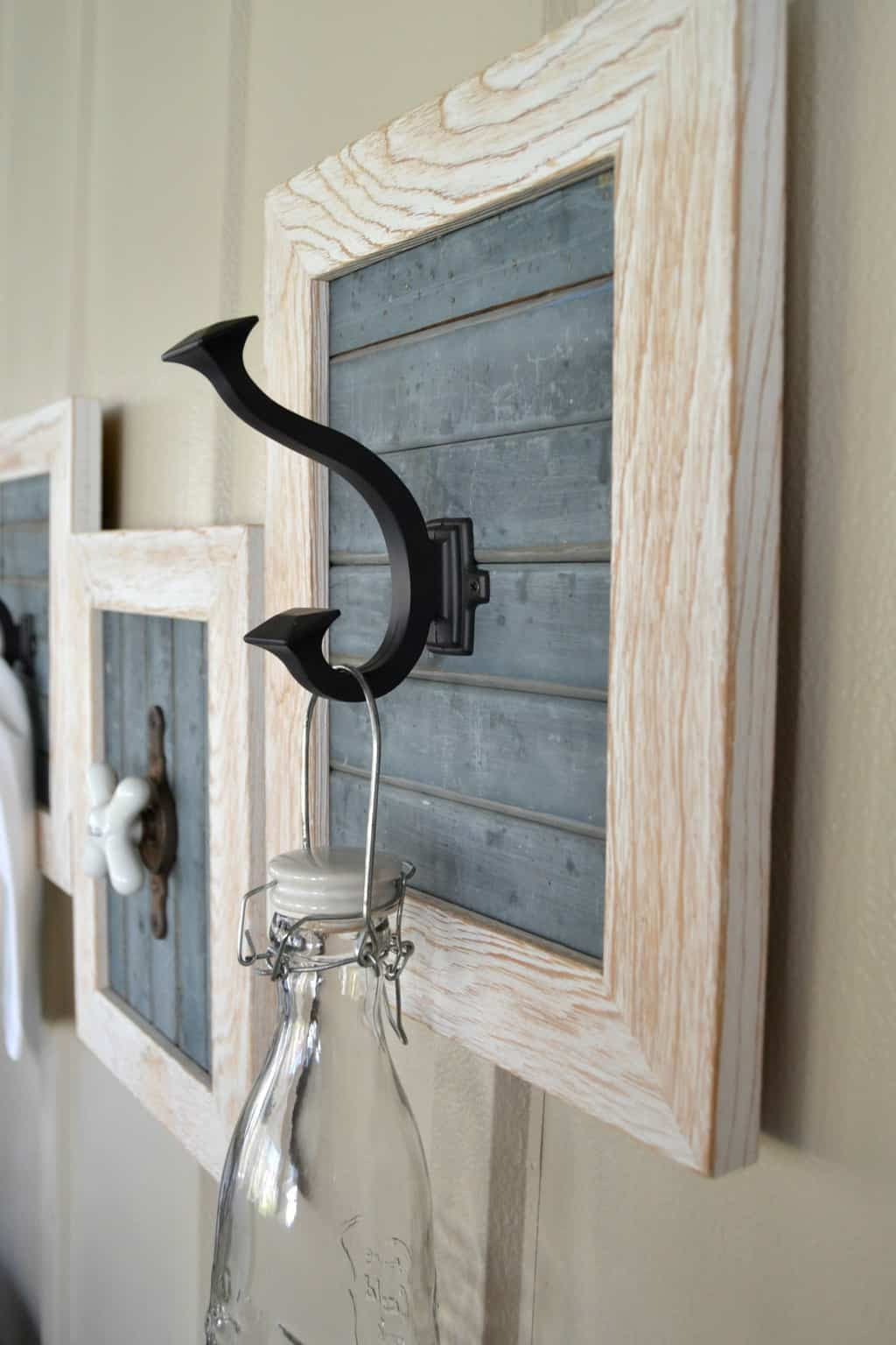 Bathroom Wall Hooks
 DIY Farmhouse Bathroom Hooks My Creative Days