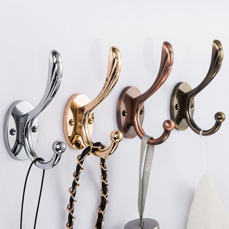 Bathroom Wall Hooks
 Hat Coat Towel Hook Zinc Alloy Wall Mounted Hanging Hook