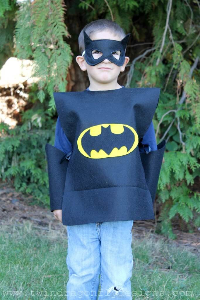 Batman DIY Costume
 12 DIY Superhero Costume Ideas for Kids