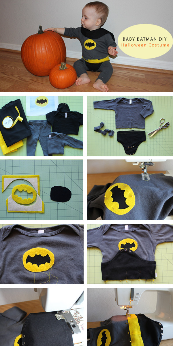 Batman DIY Costume
 DIY Baby Batman Halloween Costume