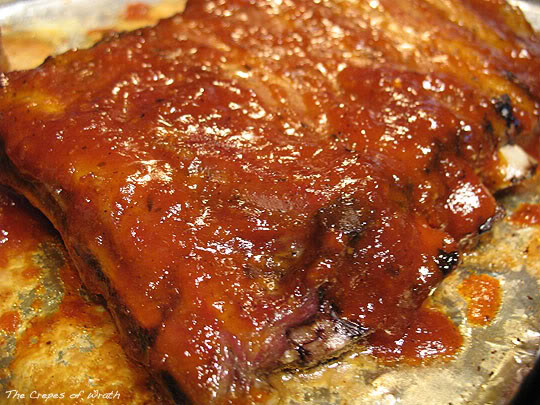 Bbq Pork Ribs Oven
 Oven Baked BBQ Pork Ribs The Crepes of Wrath