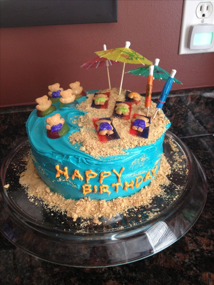 Beach Birthday Cakes
 Best 25 Beach birthday cakes ideas on Pinterest