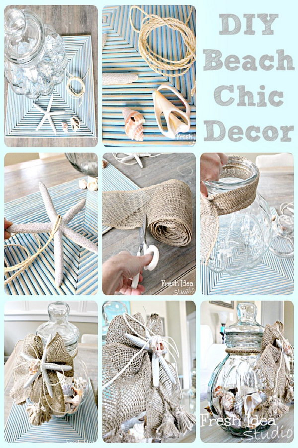 Beach Decor DIY
 DIY Beach Inspired Holiday Decoration Ideas Hative