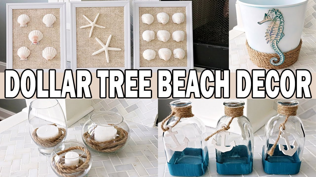 Beach Decor DIY
 Dollar Tree DIY Coastal Beach Decor 🌊 Nautical Decor