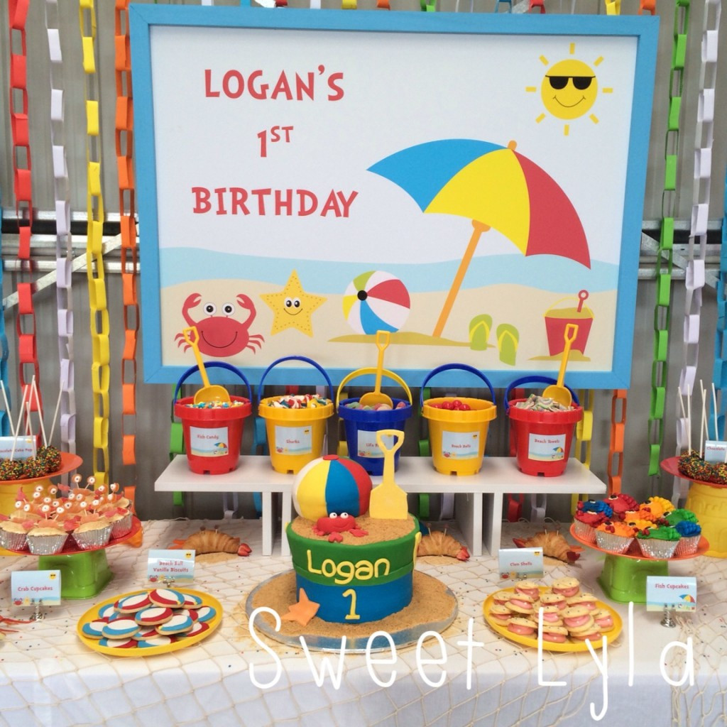 Beach Party For Kids
 First Birthday Beach Party