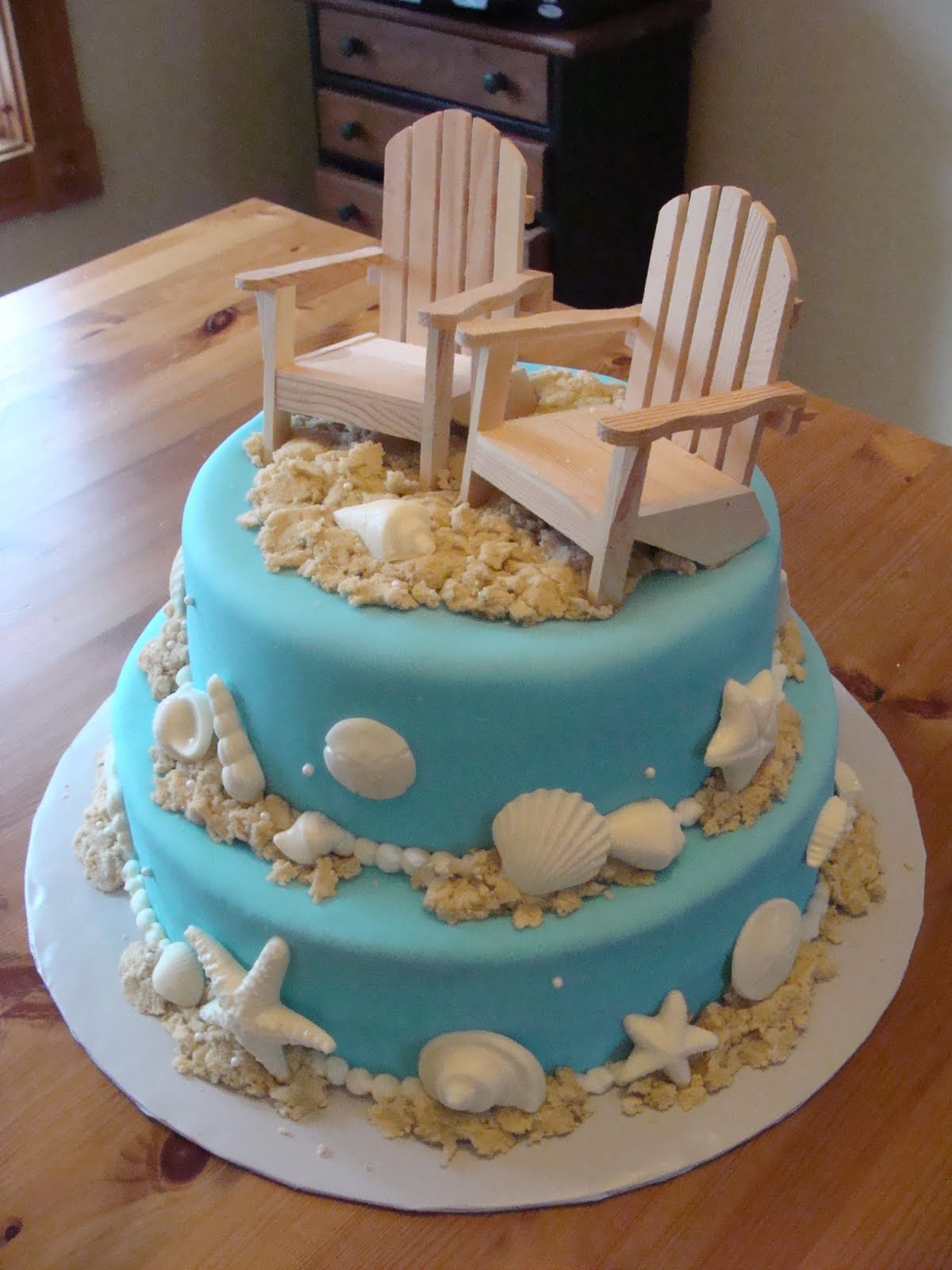 Beach Theme Birthday Cake
 Sweet Treats by Bonnie Beach Themed Cake