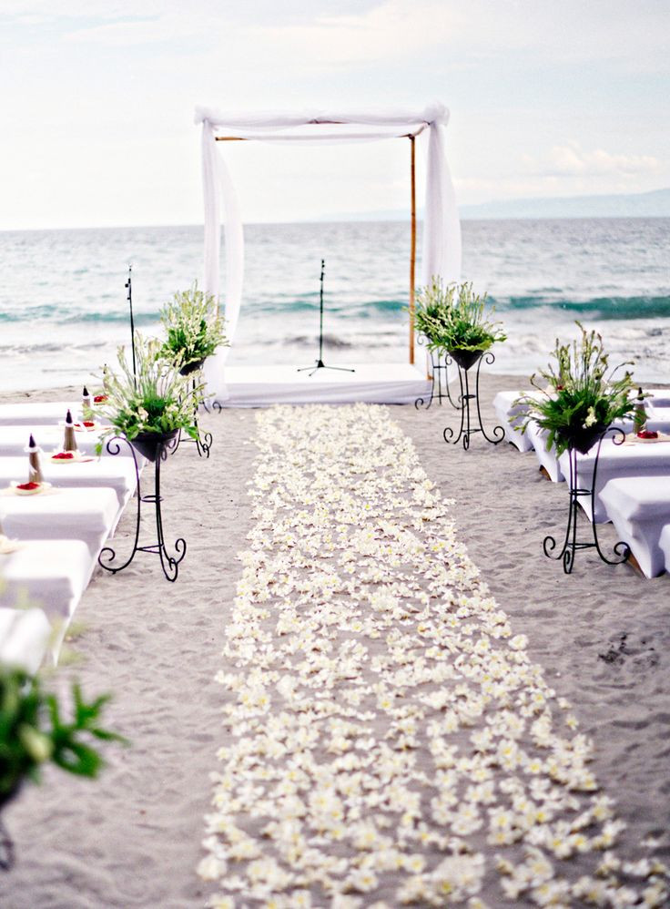 Beach Wedding Ceremony Ideas
 50 Beach Wedding Aisle Decoration Ideas