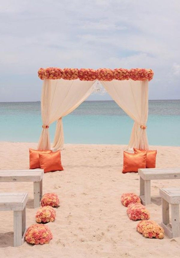 Beach Wedding Decorations
 50 Beach Wedding Aisle Decoration Ideas