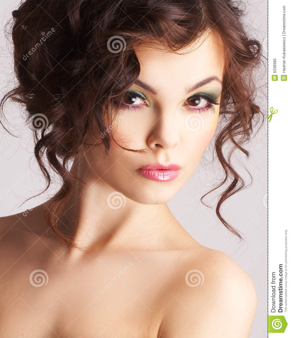 Beautiful Adult Women
 Portrait Woman With Beautiful Make up Stock