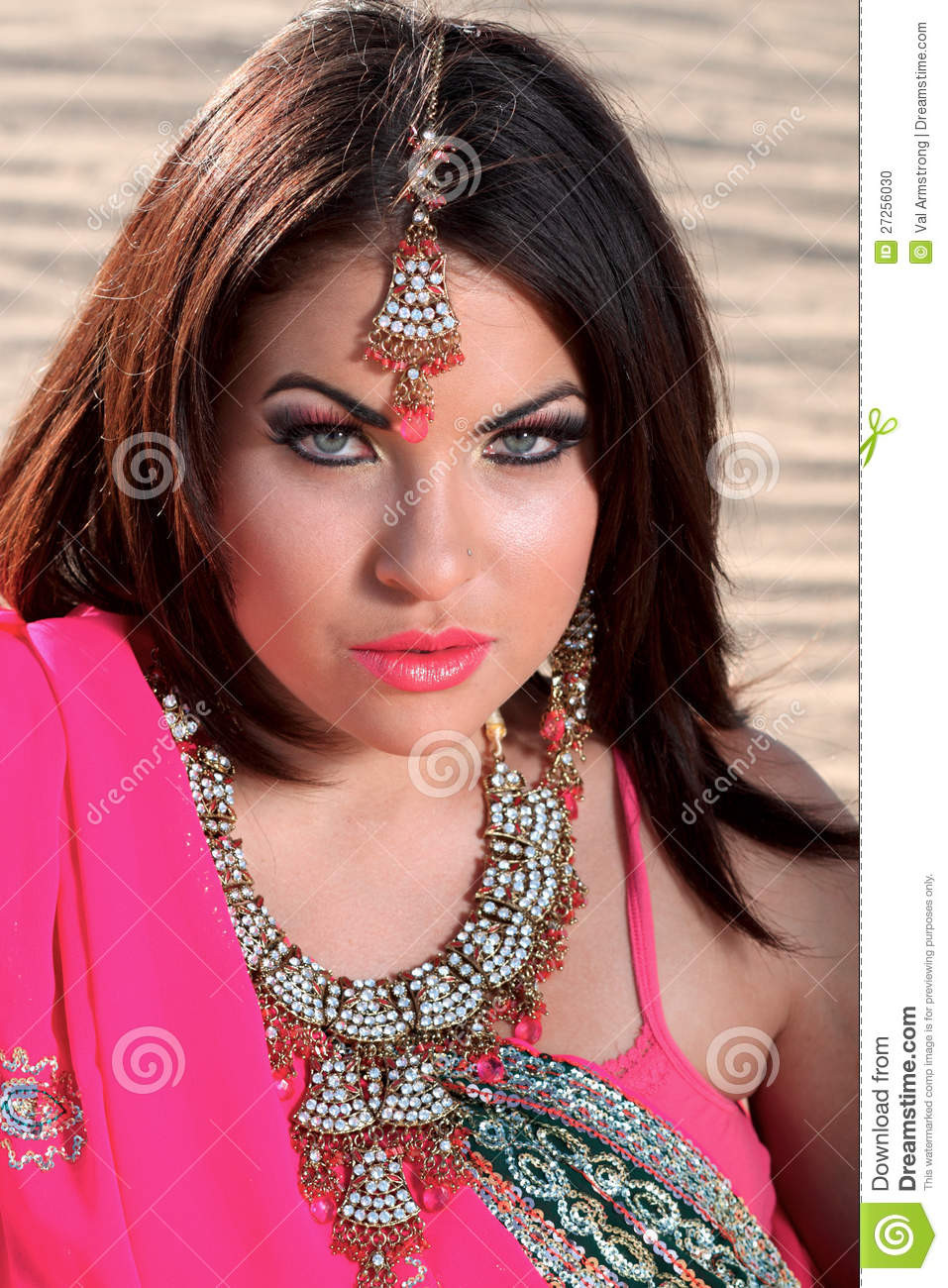Beautiful Adult Women
 Beautiful Woman Wearing Sari Stock Image of