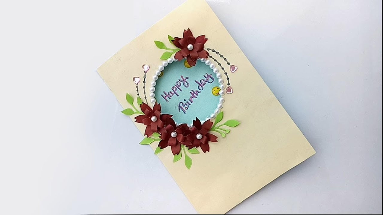 Beautiful Birthday Cards
 DIY Beautiful Birthday card DIY Greeting Card for