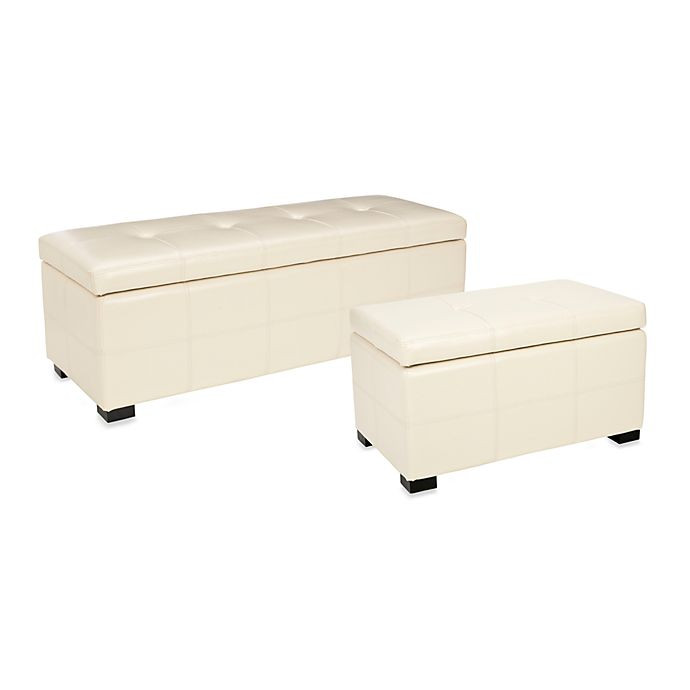 Bed Bath Beyond Storage Bench
 Safavieh Maiden Storage Bench in Cream