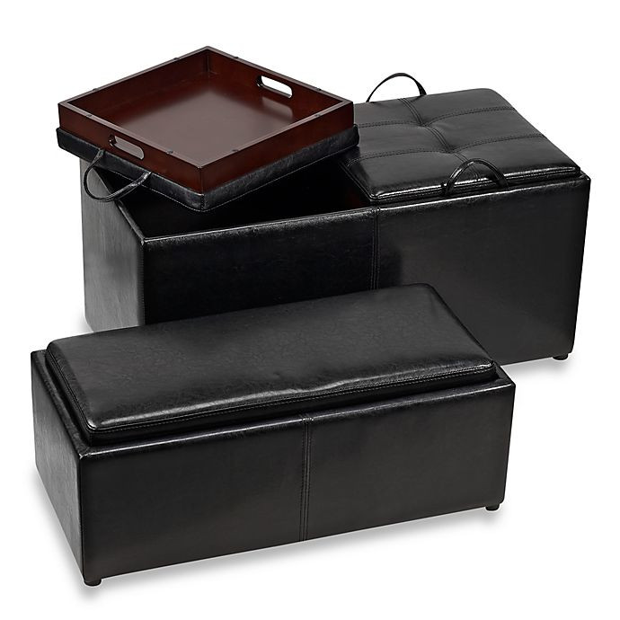 Bed Bath Beyond Storage Bench
 Atelier Oversized Ottoman plus Additional Storage Bench