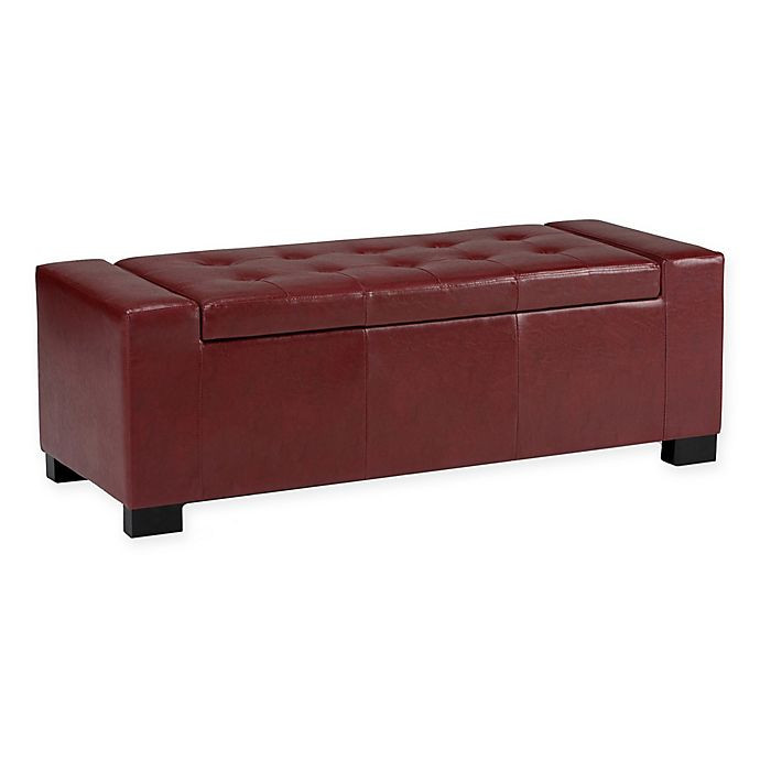 Bed Bath Beyond Storage Bench
 Laredo Faux Leather Storage Bench