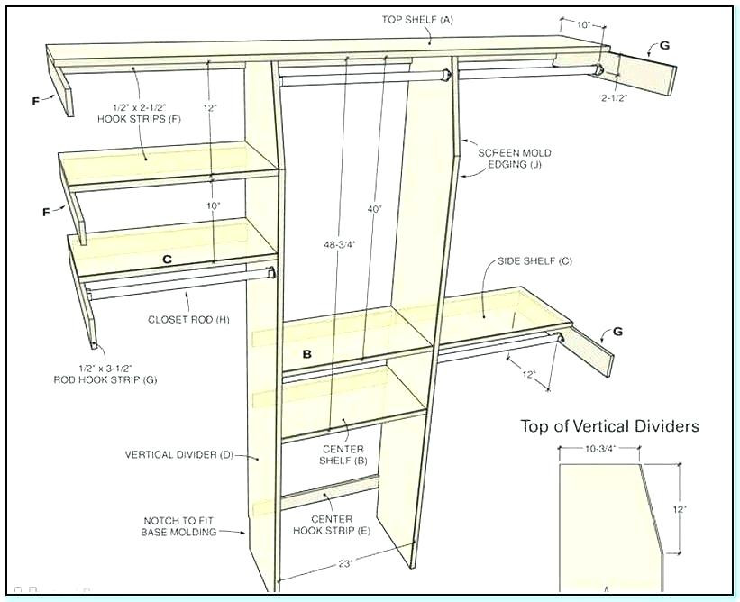 Bedroom Closet Dimensions
 Standard Closet Dimensions